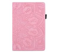 LMFULM® Étui pour Samsung Galaxy Tab S8 Ultra/SM-X900/X906 (14,6 Pouces) PU Cuir Poche étui Flip Coque Protection avec Stand Housse Case Mandala Motif Rose