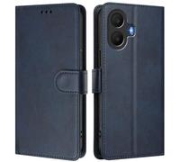 LMFULM® Étui pour TCL K70 5G T522A (6,75 Pouces) PU Cuir Couverture Portefeuille Coque Fermeture Magnétique Flip Case Support Protection Housse Bleu