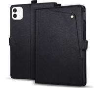 LMFULM® Tablet Étui pour Honor MagicPad 4 YLE-W09 (12,3 Pouces) PU Cuir Ultra Mince Couverture Bouton de Poche Style avec Support Entreprise Portefeuille Protection Housse Noir