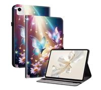 LMFULM® Tablet Étui pour Honor Pad X9a (11,5 Pouces) PU Cuir Couverture Portefeuille avec Support Housse Coque Protection Fleur Papillon Motif
