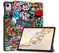 LMFULM® Tablet Étui pour Honor Pad X9a / X9 Pro (11,5 Pouces) PU Cuir Flip Coque Couverture Mince et Léger Protection Support Housse Graffiti Motif