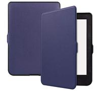 LMFULM® Tablet Étui pour KOBO Nia 2020 (6 Pouces) PU Cuir Flip Coque Couverture Smart Shell Mince et Léger Sommeil/Réveil Auto Protection Stand Housse Deepblue