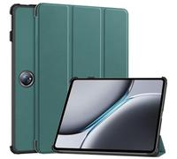 LMFULM® Tablet Étui pour OnePlus Pad 2 (12,1 Pouces) PU Cuir Flip Coque Couverture Mince avec Sommeil/Réveil Auto Support Léger Housse Protection Vert Foncé