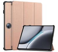 LMFULM® Tablet Étui pour OnePlus Pad 2 (12,1 Pouces) PU Cuir Flip Coque Couverture Mince avec Sommeil/Réveil Auto Support Léger Housse Protection Or Rose