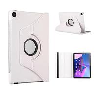 LMFULM® Tablet Étui pour Oppo Pad Air (10,36 Pouces) PU Cuir Case Ultra Mince 360° Rotation Housse Protection Cover Flip Coque Blanc