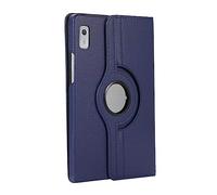 LMFULM® Tablet Étui pour Realme Pad Mini (8,7 Pouces) PU Cuir Case Ultra Mince 360° Rotation Housse Protection Cover Flip Coque Bleu Foncé