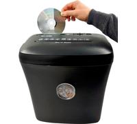 LMG DWS-1012CD Destructeur de documents avec coupe croisée P-4, 4 x 35 mm, jusqu'à 12 feuilles, noir