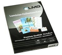 LMG lmga4-80s plastifier A4, 216 x 303 mm, 2 x 80 mic avec dos autocollantes, lot de 100