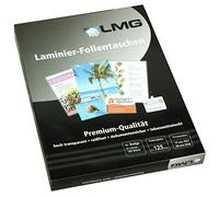 LMG lmgba de 125 plastification Badge, 67 x 99 mm, 2 x 125 microns, lot de 100