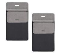 LMHEYL Lot de 2 housses de protection en cuir pour crayons et chemises - Convient pour les médecins, les infirmières, Noir