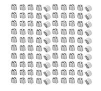 LMHHMIN 100 pièces 304 Kit d'assortiment d'insertion de réparation de filetage de manchon de fil de vis en acier inoxydable M6x1.0x1.5D