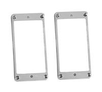 LMHHMIN 2 pièces Anneau de Montage de Micro en métal Double Bobine Cadre de Montage de Micro Ensemble d'accessoires pour Instruments de Musique