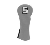 LMHHMIN Club de golf de golf durable Headcoverse étanche à l'extérieur PU Golf Head Protector Cover pour le golfeur féminin masculin (gris/noir)