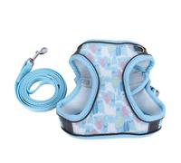 LMHHMIN Harnais pour Animaux de Compagnie Laisse Respirante réglable réfléchissante Gilet de Marche pour Chien Laisse pour Petits et Moyens Chats (S)