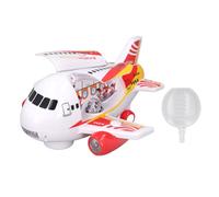 LMHHMIN Jouet d'avion électrique pour Enfants Allumant la Porte ouvrante de la Musique modèle d'avion simulé élevé avec pulvérisation de Brume d'eau (Rouge)