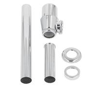 LMHHMIN Kit d'assemblage de drain d'évier Kit de tube de vidange de type coulissant réglable en hauteur pour salle de bain cuisine Kit de siphon en P G1-1/4 pouces