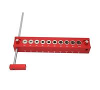 LMHHMIN Localisateur de poinçons de chevilles en bois 10 en 1 45° 90° Guide de perçage en alliage d'aluminium pour le travail du bois