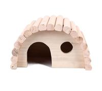 LMHHMIN Maison en Bois pour Hamster en Forme d'arche Mignonne, Chaude et sûre, Maison en Bois pour Cochon d'Inde Robuste pour Hamsters, gerbilles, Rats, Petits Animaux
