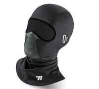 LMHHMIN Masque de Ski Cagoule d'hiver avec Trous pour Lunettes Couverture Thermique pour Le Cyclisme Moto par Temps Froid (Noire)