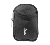 LMHHMIN Mini Sac de Balle de Golf Portable en Nylon Petit Sac de Taille de Golf pour golfeurs Sports de Plein air Noir