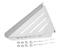 LMHHMIN Organisateur de Plateau de Coin de Douche en Acier Inoxydable avec Une Forte capacité de roulement pour la Salle de Bain et la Cuisine (Style perfoqué)