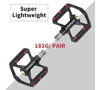LMHHMIN Pédale de vélo de Route en Fibre de Carbone avec 3 roulements antidérapants