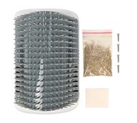 LMHHMIN Peigne de Massage en Plastique pour Chat Auto-toiletteur Brosse Douce de beauté Grattoir pour Le Corps sur Le Coin du Mur (Grise)