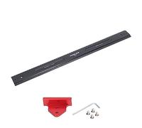 LMHHMIN Règle de travail du bois en alliage d'aluminium de 600 mm Règle de traçage métrique multifonctionnelle de type T pour échelle verticale à double usage