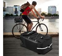 LMHHMIN Sac De Coffre De Vélo Sac Isotherme Sac De Support Arrière Multifonctionnel Sac De Guidon De Scooter Sac À Bandoulière Sac De Rangement De Bagages De Cycle Sacoche (Noire)