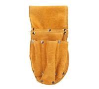 LMHHMIN Sac de Taille pour Outils épaissi Durable Multifonctionnel en Cuir de Vachette Jaune matériel Outil de Stockage boîte à Outils