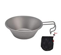 LMHHMIN Ustensiles de Cuisine de Camping Ultralégers Camping en Plein air Bol de Pique-Nique Tasse avec poignée Pliante pour la randonnée