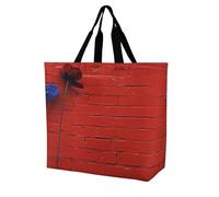 LMHLDSC Sacs d'épicerie pliables réutilisables et lavables avec un mur de briques rouges