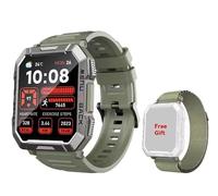 LMHTRADE SmartwatchW60 2024 Montre intelligente robuste avec écran HD TFT 5,1 cm pour l'extérieur avec éclairage d'urgence Appels Bluetooth