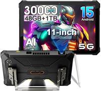 LMHTRADE Tablette de projecteur Active 12 Pro, Tablette Robuste Android 15, RAM 48 Go + ROM 1 to, caméra Double 5G 108MP + 50MP 30000mAh