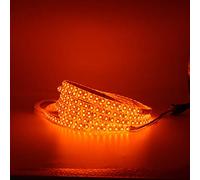 LMIAOM 5m 1m bande LED 600nm vrai orange pas imperméable jaune ambré 3528 SMD 60LEDs / m 120leds / m lampe de bande de chaîne de Noël DC 12V Nouvelle barre lumineuse LED (Color : 4m)