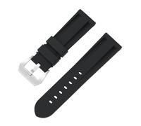 LMINGZE Bracelet de Montre en Caoutchouc 20 mm 22 mm, Camouflage, Bracelet de Rechange en Silicone, Souple, étanche(Black,22mm)
