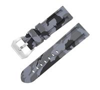 LMINGZE Bracelet de Montre en Caoutchouc 20 mm 22 mm, Camouflage, Bracelet de Rechange en Silicone, Souple, étanche(Camo Grey,20mm)