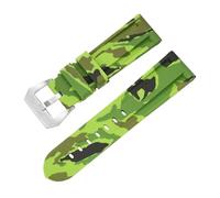LMINGZE Bracelet de Montre en Caoutchouc 20 mm 22 mm, Camouflage, Bracelet de Rechange en Silicone, Souple, étanche(Camo Light Green,24mm)
