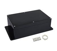 LMioEtool Boîte de jonction étanche à la poussière IP65 - Boîtier électronique universel en plastique ABS noir avec boucles de fixation - 230 x 150 x 85 mm
