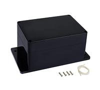 LMioEtool Boîte de jonction étanche et anti-poussière IP65 - Boîtier électronique universel en plastique ABS noir avec boucles de fixation - 160 x 110 x 90 mm