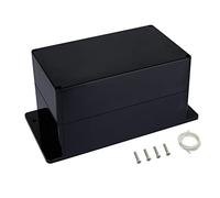 LMioEtool Boîte de jonction étanche et anti-poussière IP65 - Boîtier électronique universel en plastique ABS noir avec boucles de fixation - 200 x 120 x 113 mm