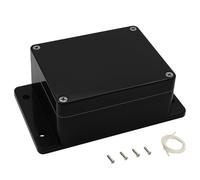 LMioEtool Boîte de jonction étanche et anti-poussière IP65 universelle en plastique ABS noir avec boucles de fixation, 115 x 90 x 55 mm