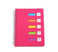 LMJ Enregistrer B5 Cahiers à Spirale B5 A5 Collège a régné Les Livres de Note de colonie Spirale Parfaits pour Le Bureau à Domicile en utilisant Portable (Color : Red, Taille : A5)