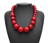 LMJNL Imitation Perle Collier Ras du Cou pour Femmes Grosses Perles déclaration Collier Bijoux mariée fête Mode perlé Accessoires fête Cadeau