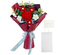LMJOPYQ Fleurs crochetées, fleurs en crochet, fleurs tricotées, convient pour les robes de mariée et les fêtes des mères, les anniversaires et la Saint-Valentin