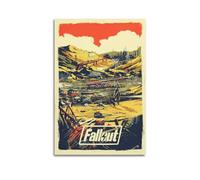 LMJUSNEFNC Fallout 4 - Poster de jeu vidéo - Impression sur toile - Décoration murale moderne pour chambre à coucher - 20 x 30 cm