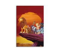LMJUSNEFNC Poster du film animé Le Roi Lion sur toile - Impression sur toile - Décoration murale moderne pour chambre à coucher - 40 x 60 cm
