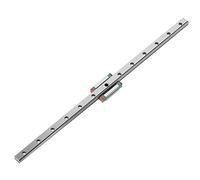 LML9B Mini Rail Linéaire à Roulement de 9 Mm - Guide en Acier - Rail de Guidage en Acier à Mini Roulement - Rail Coulissant + Bloc Coulissant - Longueur Variée (260)