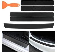 lmlpan Protection Pare Choc Voiture pour Hyundai i10 IA/BA Aura Grand i10 Nios AC3/AI3 i20 GB/IB BC3/BI3 i30 PD, Protection Seuil Coffre Voiture Fibre Carbone Anti-Rayures Seuil Chargement