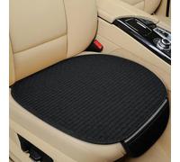Lmmdhi Housse de Siège de Voiture Respirante pour Tesla Model Y 2020-2023,Tapis de Protection Antidérapant,Tissu en Lin,4 Couleurs,A-Black-1pc Seat Pad